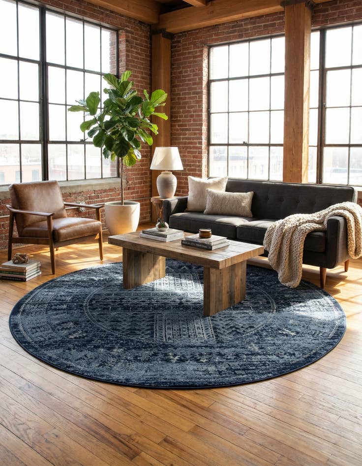 Detail image of 6' x 6' Kennedy Round Rug