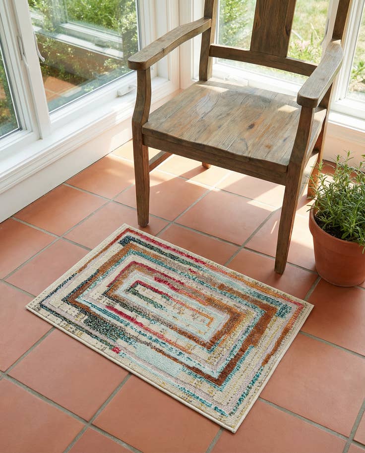 Detail image of 2' x 3' Easy-Clean Casablanca Indoor / Outdoor Rug