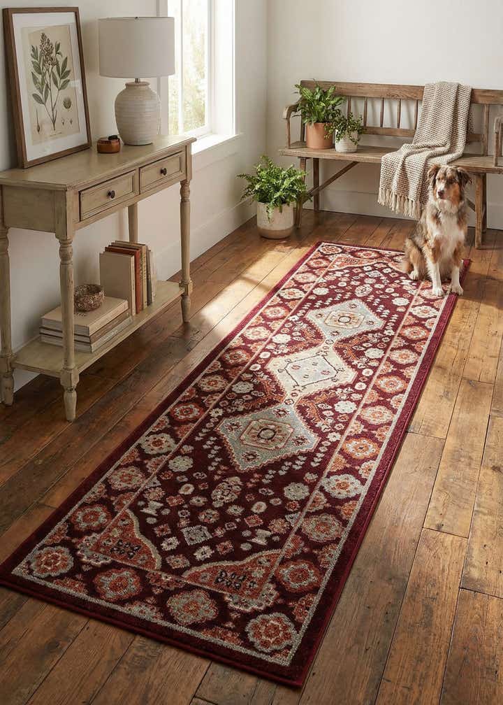 2' x 6' Kamala Washable Runner Rug