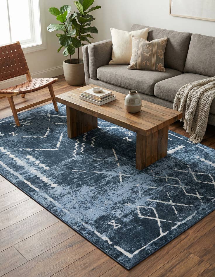 Detail image of 5' 3 x 8' Kamala Washable Rug