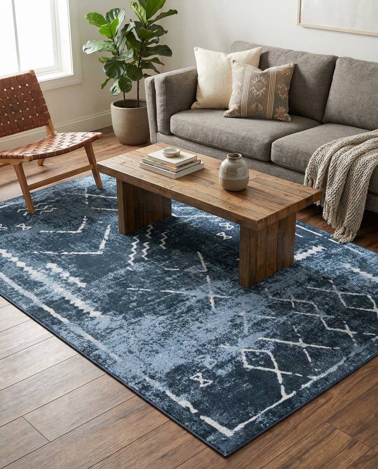 Detail image of 5' 3 x 8' Kamala Washable Rug