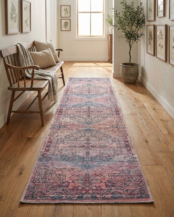 Detail image of 2' x 6' Washable Maahru Runner Rug