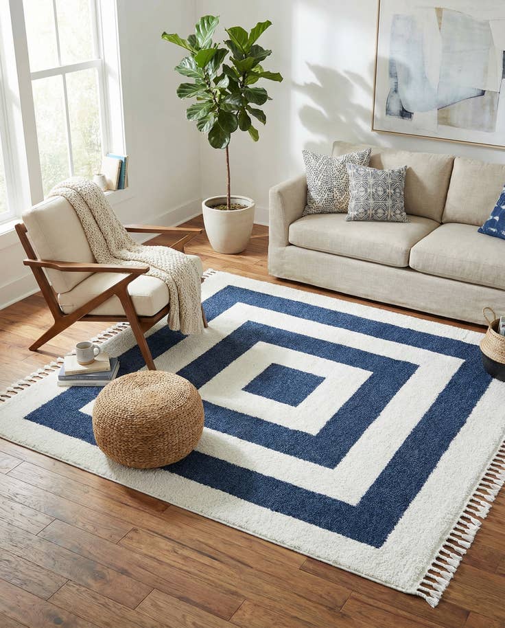Detail image of 7' 10 x 7' 10 Boho Square Rug