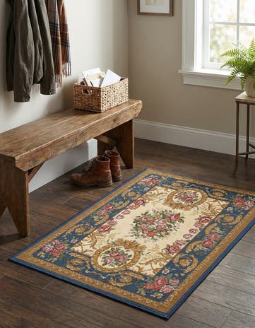 2' x 3' Easy-Clean Traditional Indoor / Outdoor Rug