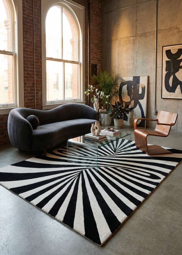 6' 1 x 9' Vortex Wool Rug