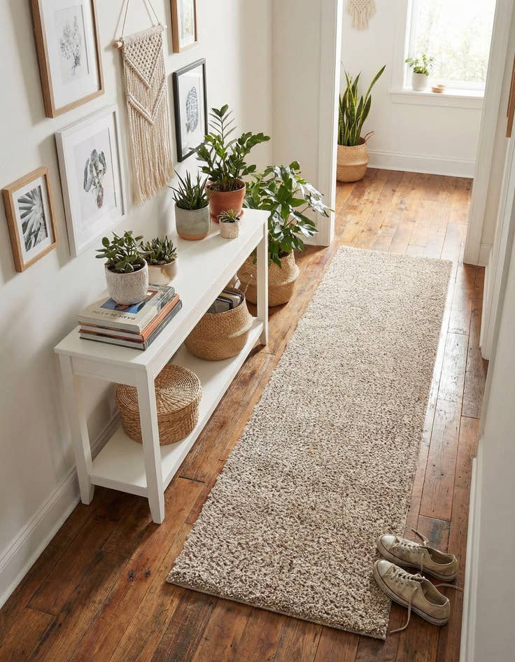 Detail image of 2' x 8' Zermatt Shag Runner Rug