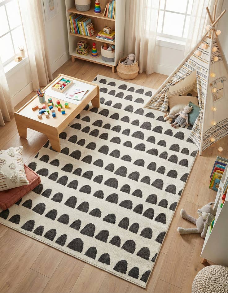 Detail image of 5' x 8' Whimsy Kids Rug