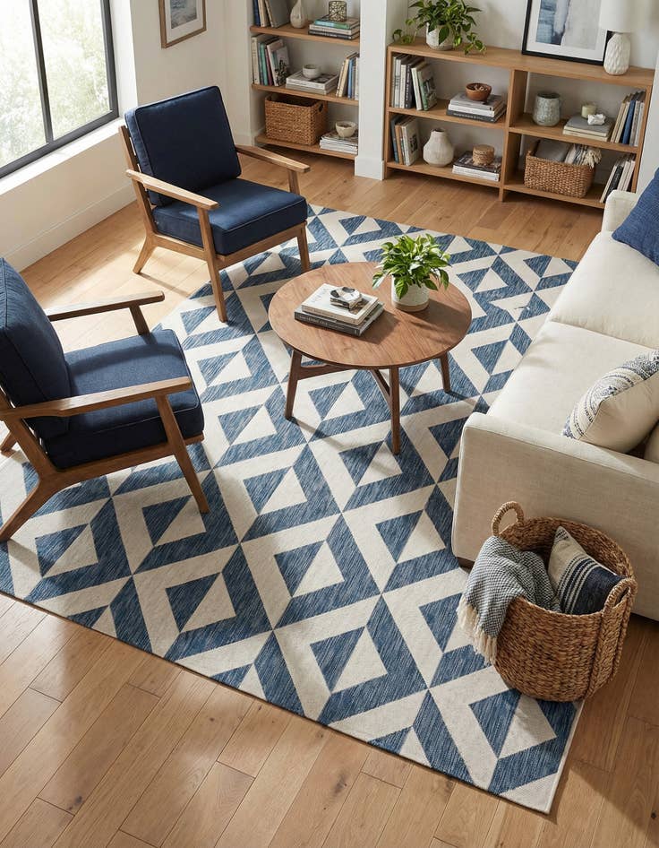 Detail image of 7' 10 x 10' Washable Jill Zarin Napa Indoor / Outdoor Rug