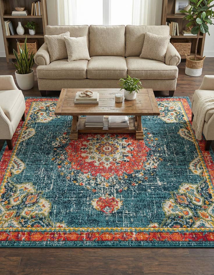 Detail image of 7' x 7' Madeline Square Rug