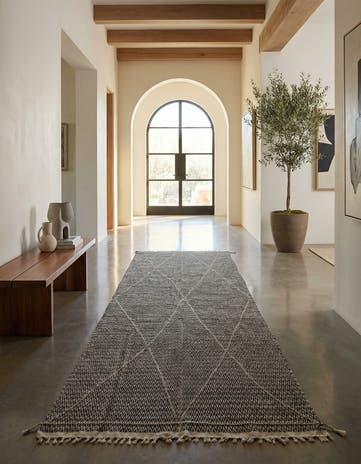 6' 6 x 14' 5 Hand Knotted Moroccan Wool Runner Rug