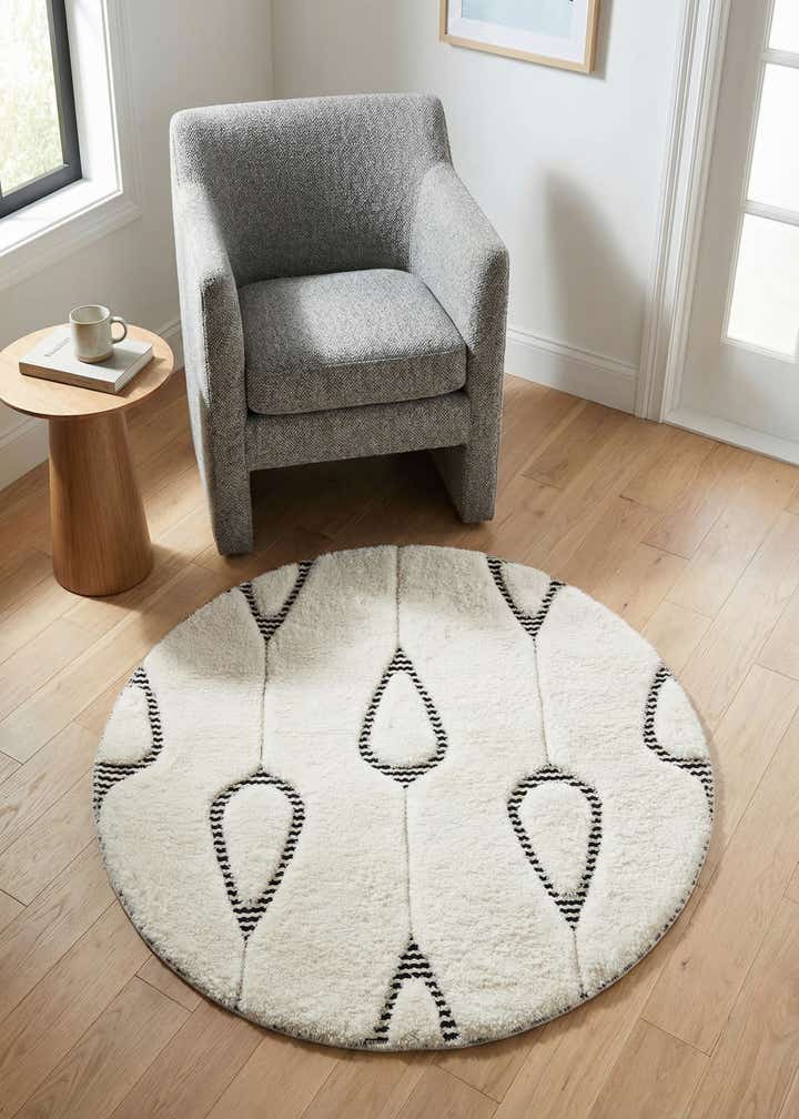 3' x 3' Prismatic Round Rug