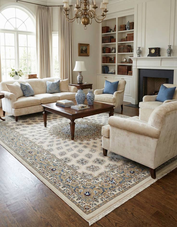 Detail image of 10' x 13' Nain Design Rug