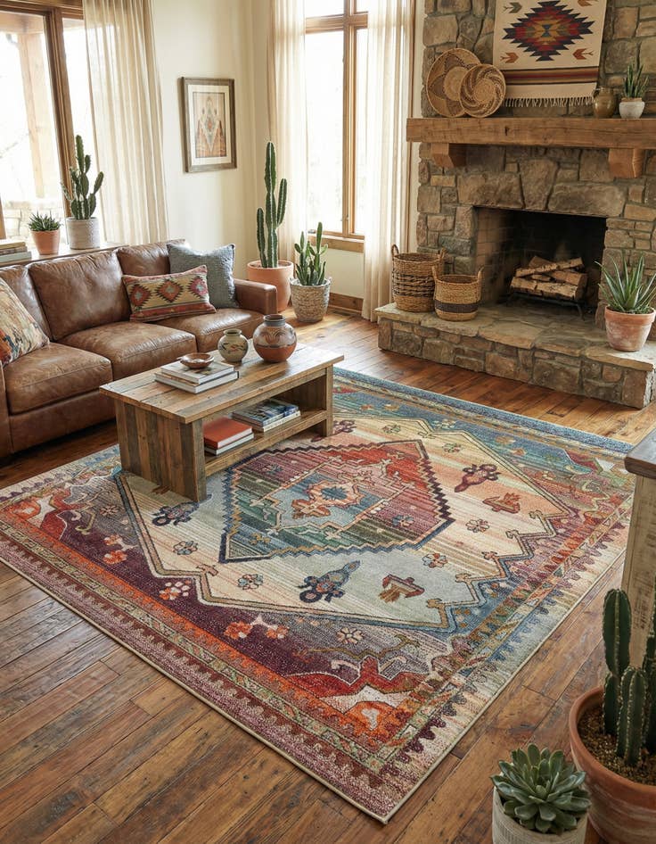 Detail image of 8' x 8' Isabella Square Rug