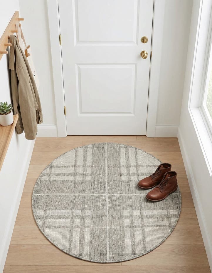 3' x 3' Easy-Clean Checkered Indoor / Outd...
