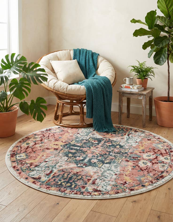 Detail image of 4' x 4' Charleston Round Rug
