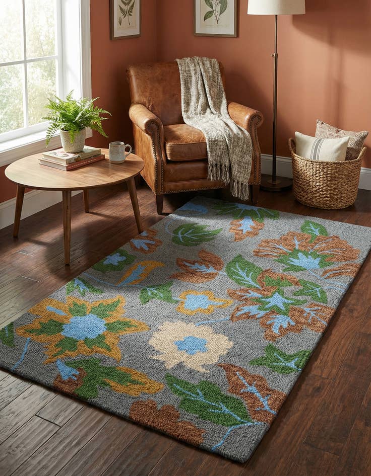 Detail image of 3' 1 x 5' Agra Rug