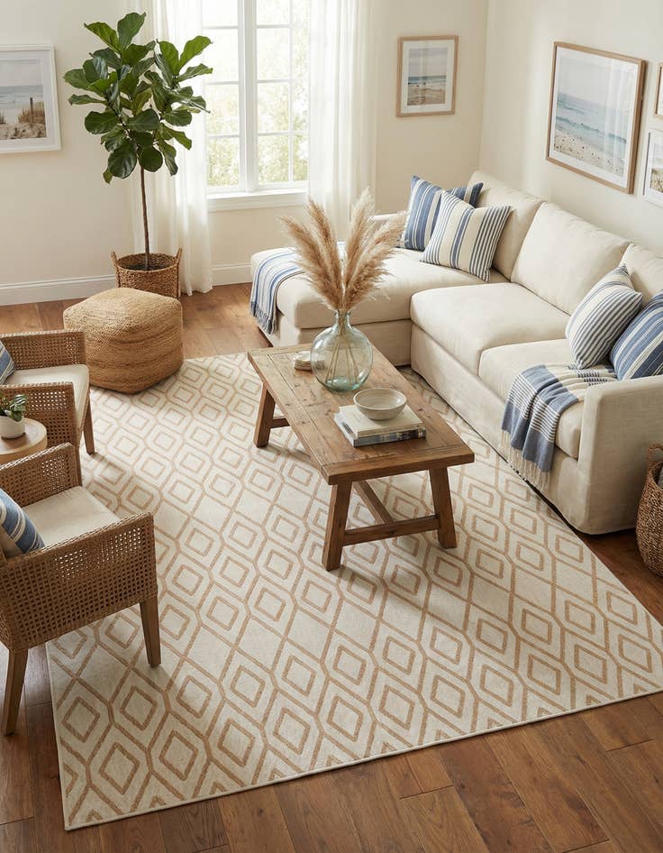 Detail image of 9' x 12'  Washable Jill Zarin Turks and Caicos Indoor / Outdoor Rug