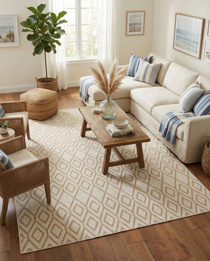 9' x 12' Easy-Clean Jill Zarin Turks and Caicos Indoor / Outdoor Rug