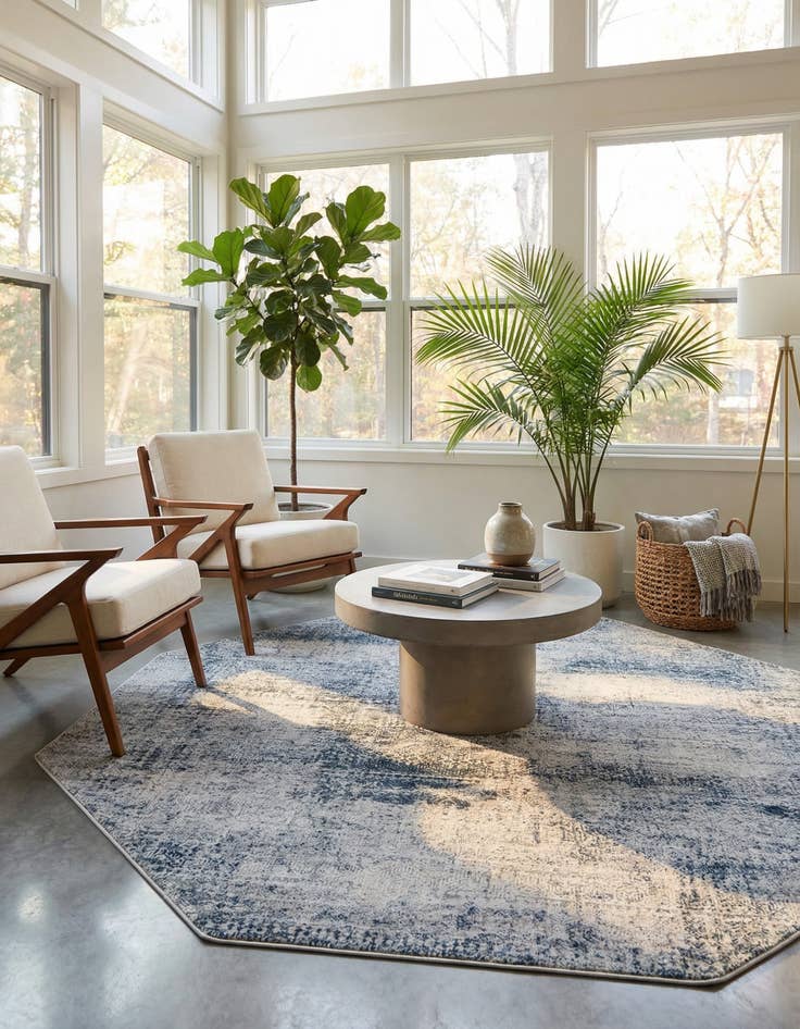 Detail image of 7' 10 x 7' 10 Finsbury Octagon Rug