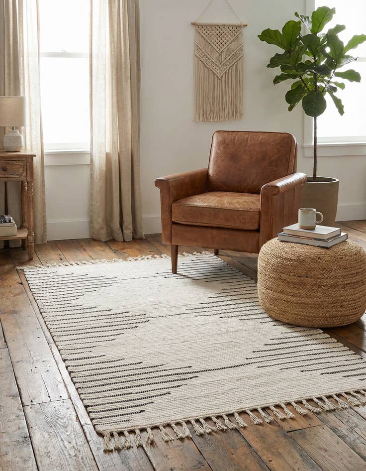 Detail image of 3' 3 x 5' 1  Hand Woven Chindi Cotton Rug