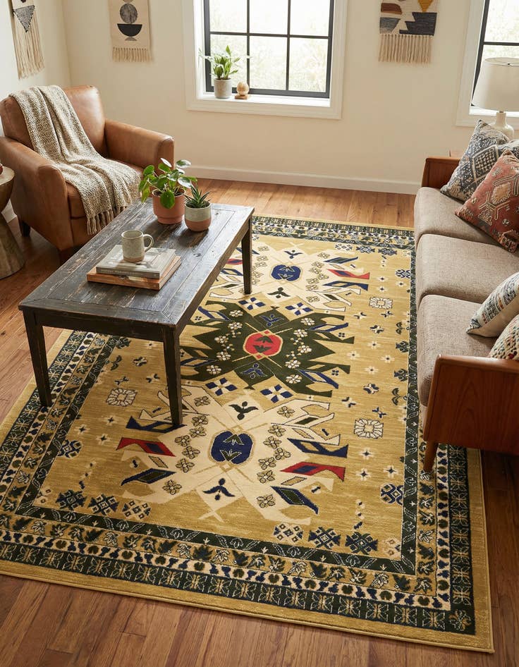 Detail image of 6' x 9' Heris Rug