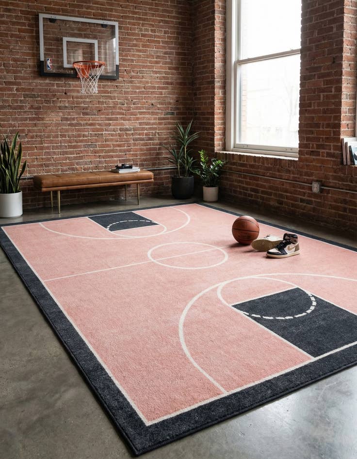 Detail image of 7' 10 x 10' Sports Washable Rug