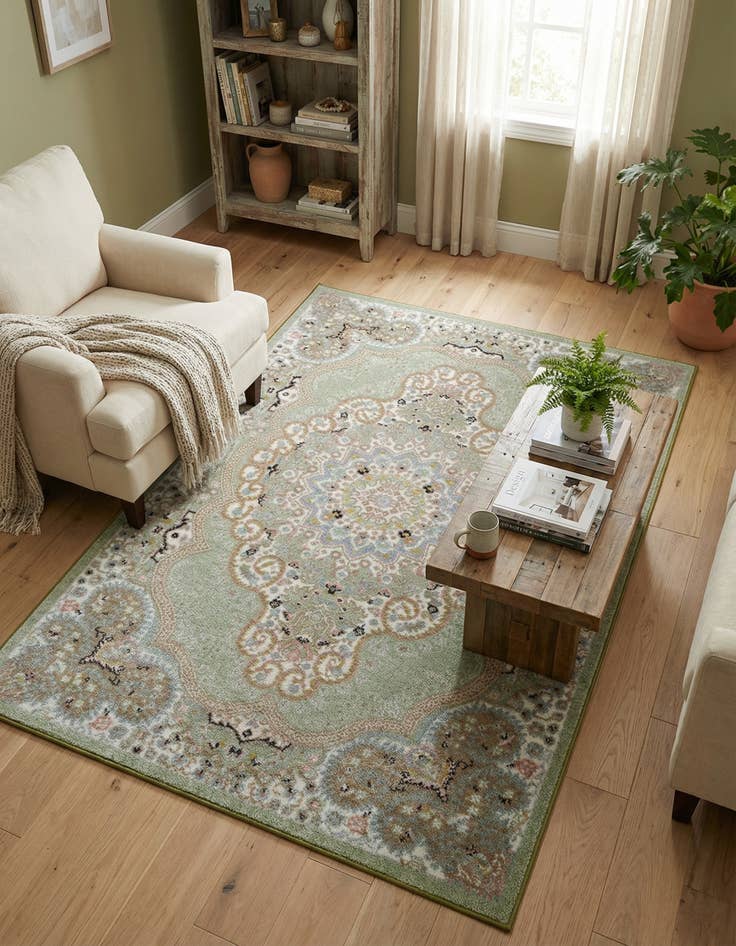 Detail image of 4' x 6' Kamala Washable Rug