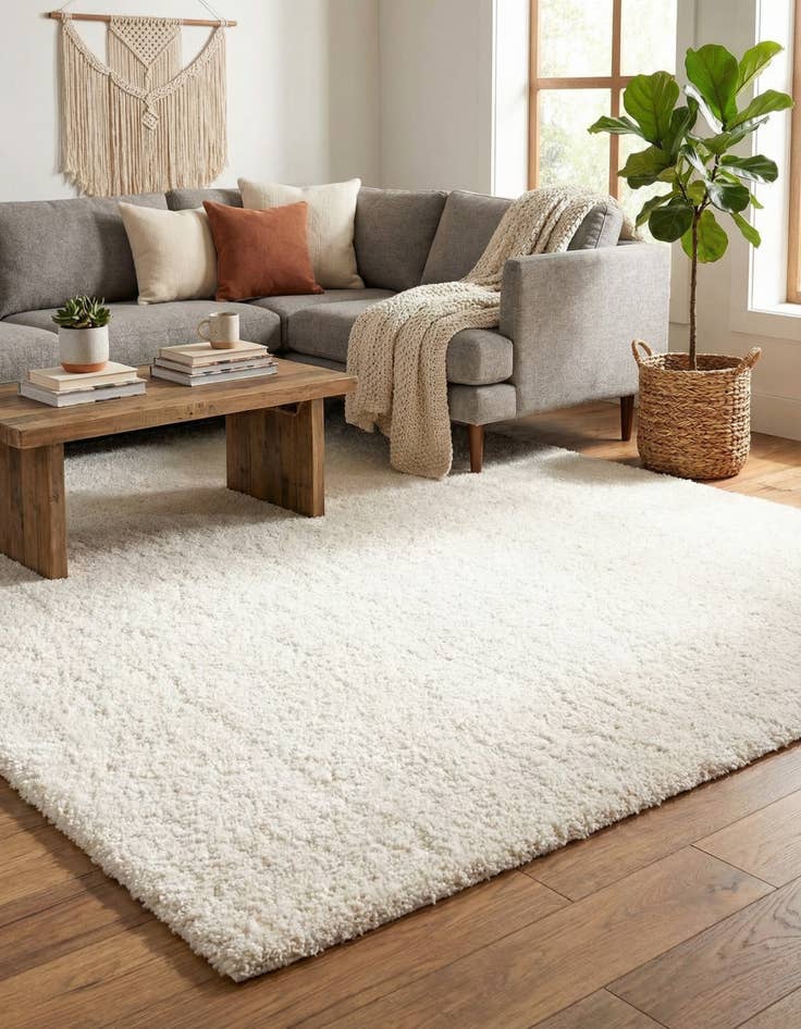 Detail image of 7' x 10' Solid Shag Rug