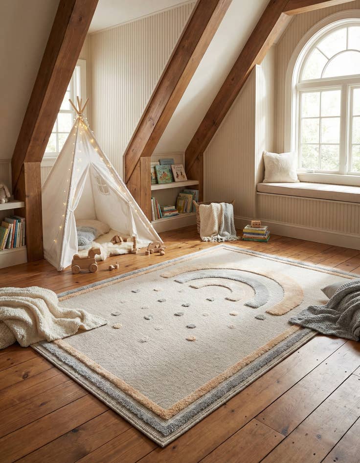 Detail image of 5' x 7' Whimsy Kids Rug