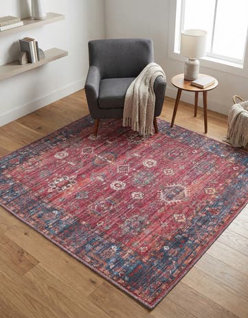 5' 3 x 5' 3 Washable Maahru Square Rug