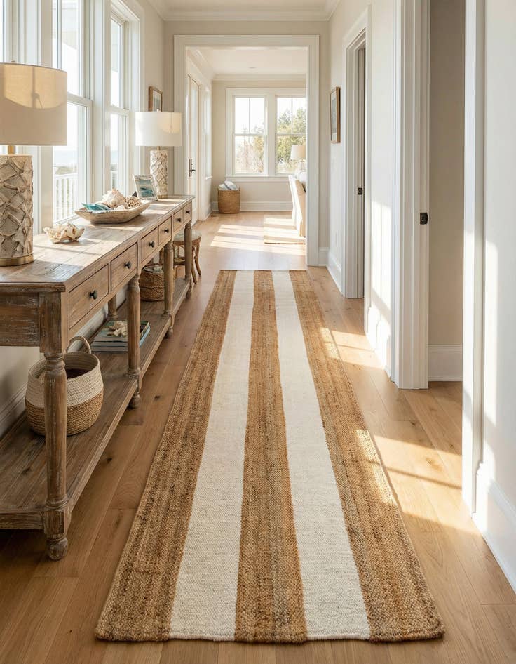 Detail image of 2' 7 x 12' Hand Woven Jill Zarin Hamptons Runner Rug