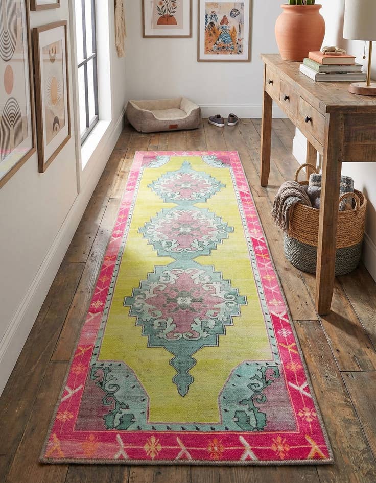 Detail image of 2' x 7' 10 Washable Timeless Runner Rug