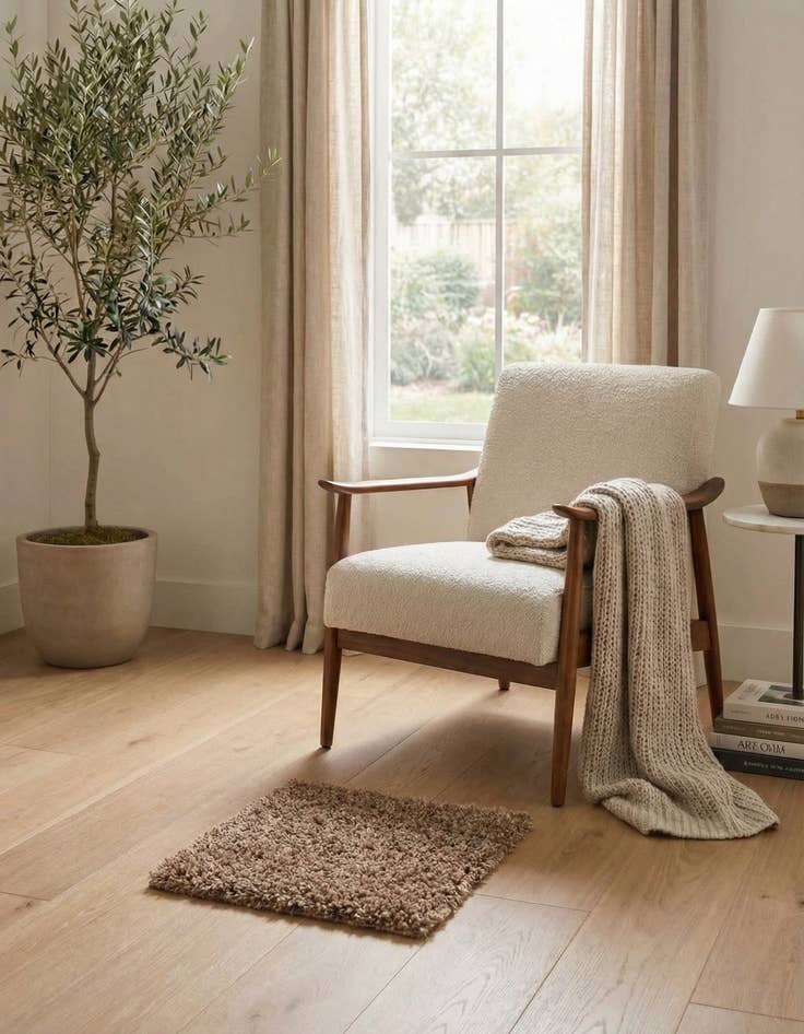 Detail image of 1' x 1' Solid Shag Sample Rug