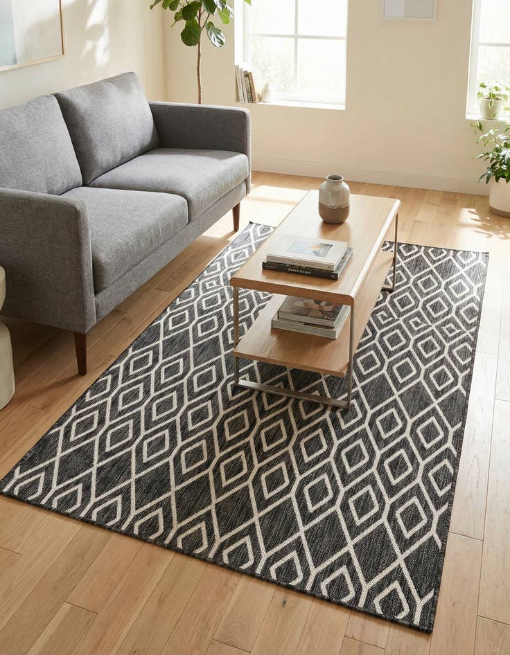 Detail image of 5' 3 x 8' Easy-Clean Jill Zarin Turks and Caicos Indoor / Outdoor Rug