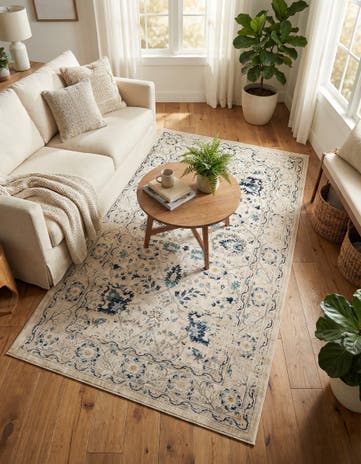 Beige Dahlia Rug