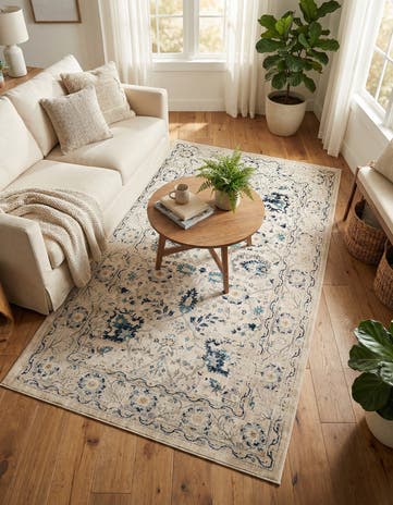 Beige Dahlia Rug