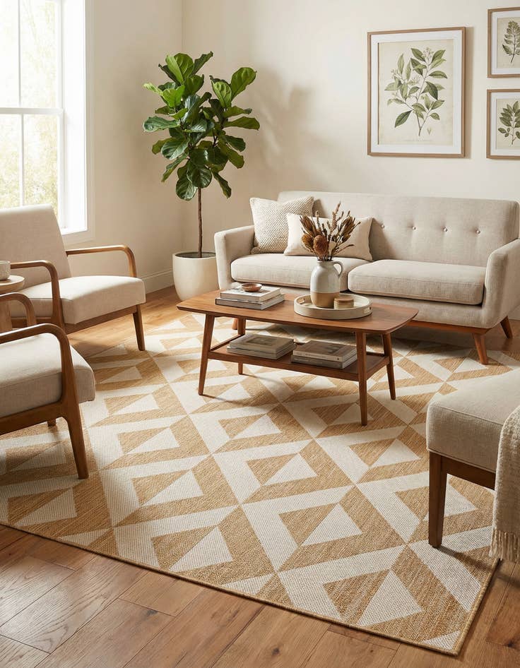 Detail image of 5' 3 x 8' Washable Jill Zarin Napa Indoor / Outdoor Rug