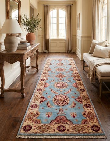 2' 7 x 8' 11 Hand Knotted Ariana Ziegler Runner Rug