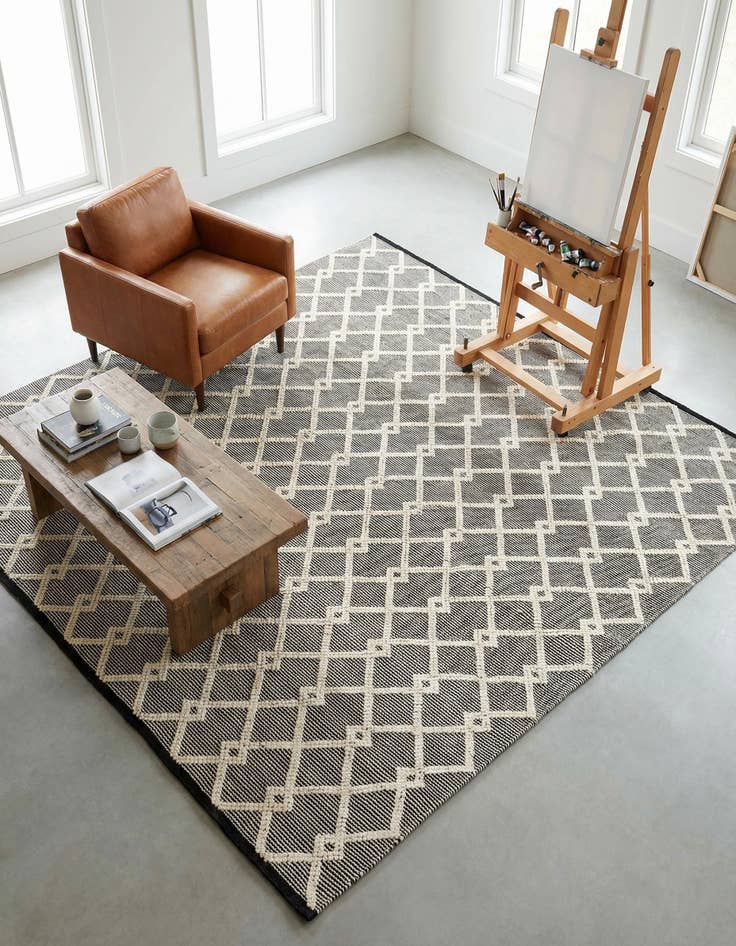 Detail image of 10' x 10'  Hand Knotted Jill Zarin Dorset Square Rug