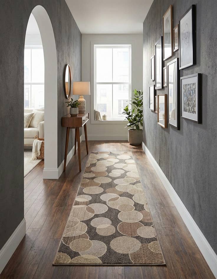 Detail image of 2' 7 x 10' Washable Theia Runner Rug