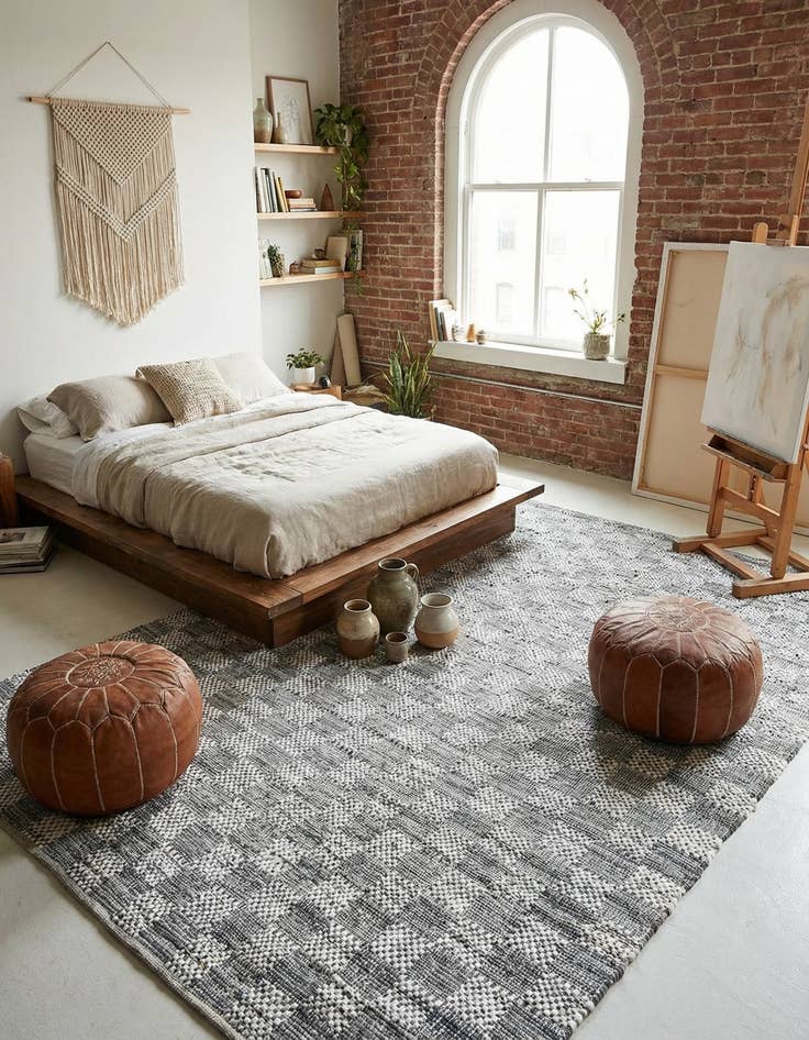 Detail image of 9' x 12' 2  Hand Woven Chindi Cotton Rug