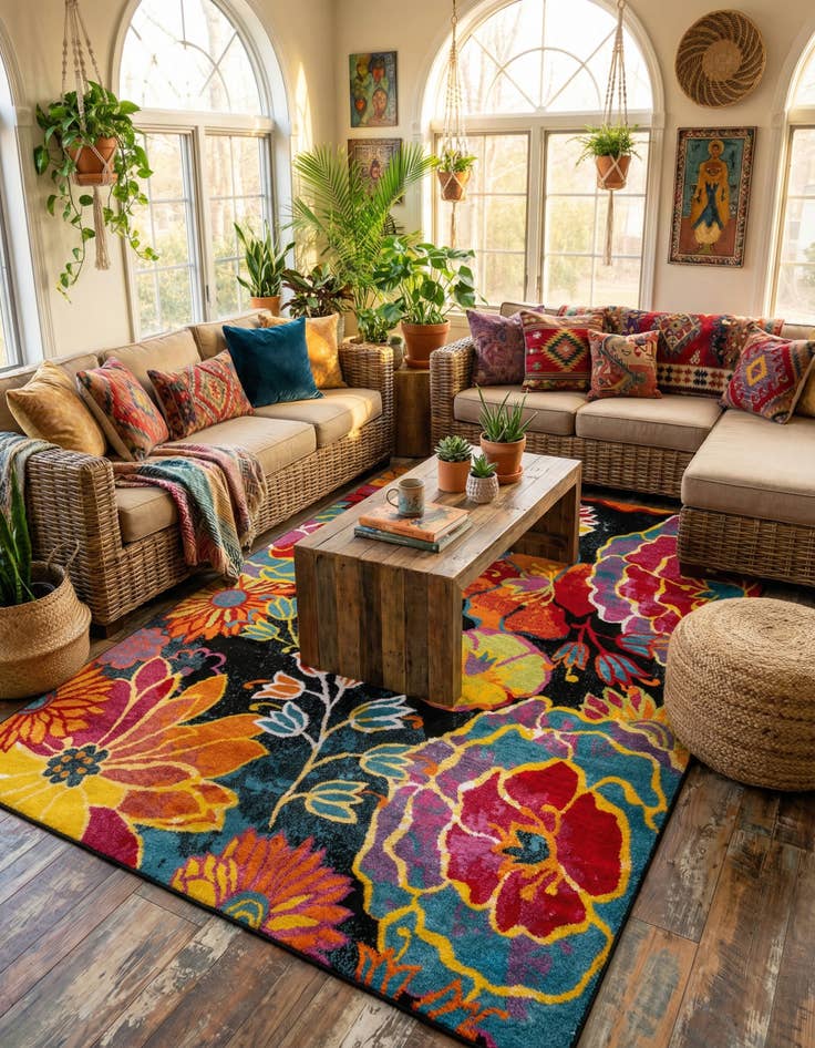 Detail image of 7' 10 x 11' Florence Rug