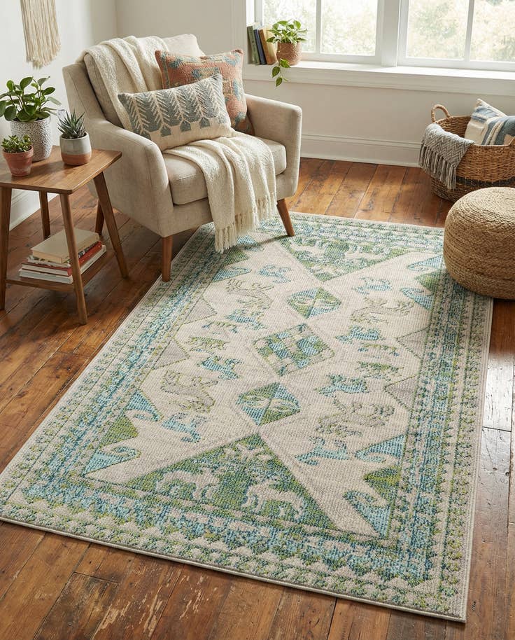 Detail image of 3' 3 x 5' 3 Washable Mesa Rug