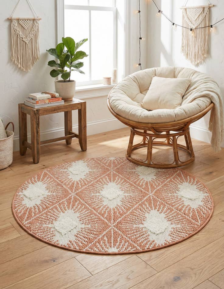 Detail image of  3' 3 x 3' 3 Boho Round Rug