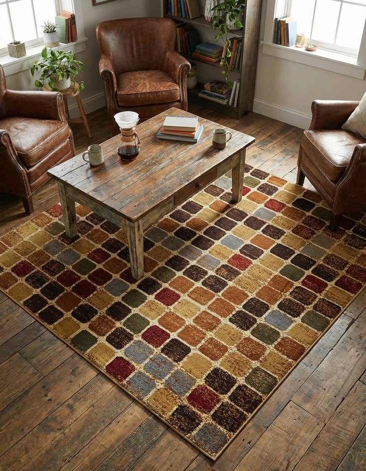 Detail image of 7' 10 x 7' 10 Cafe Square Rug