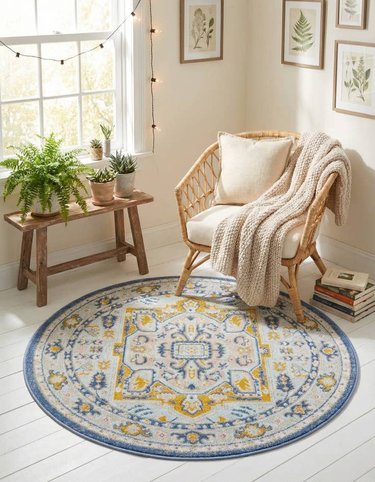 Detail image of 3' 3 x 3' 3 Whitney Round Rug