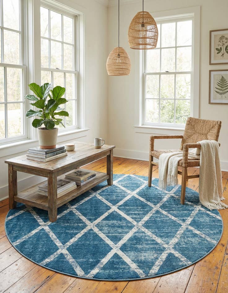 Detail image of 7' x 7' Starlight Round Rug