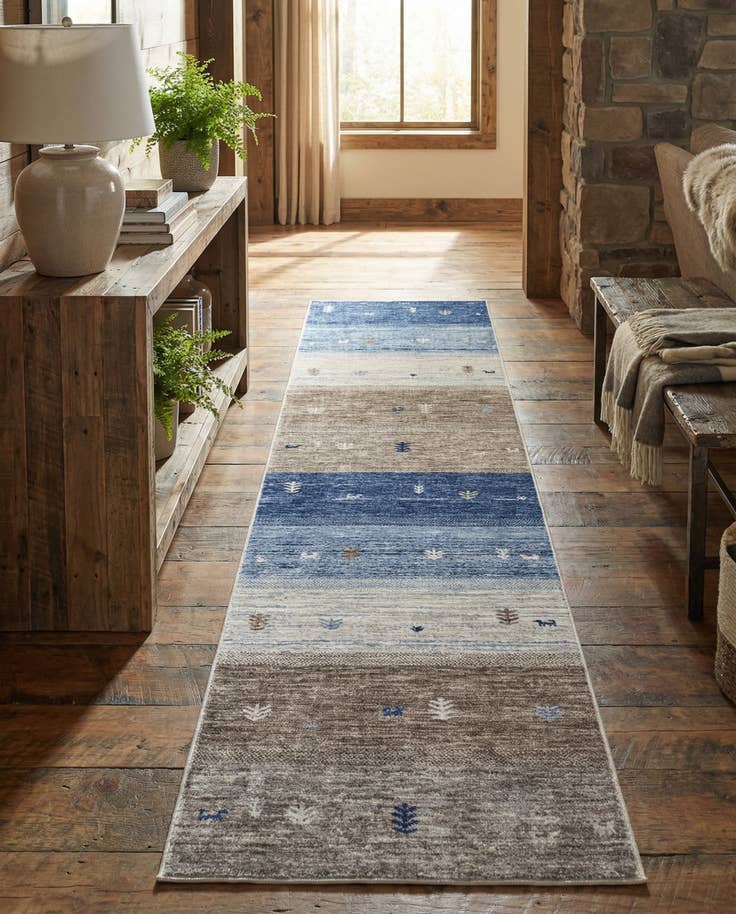 Detail image of 2' 7 x 12' Gabbeh Runner Rug