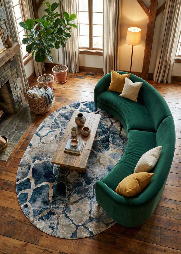 7' 10 x 10' Gossamer Oval Rug