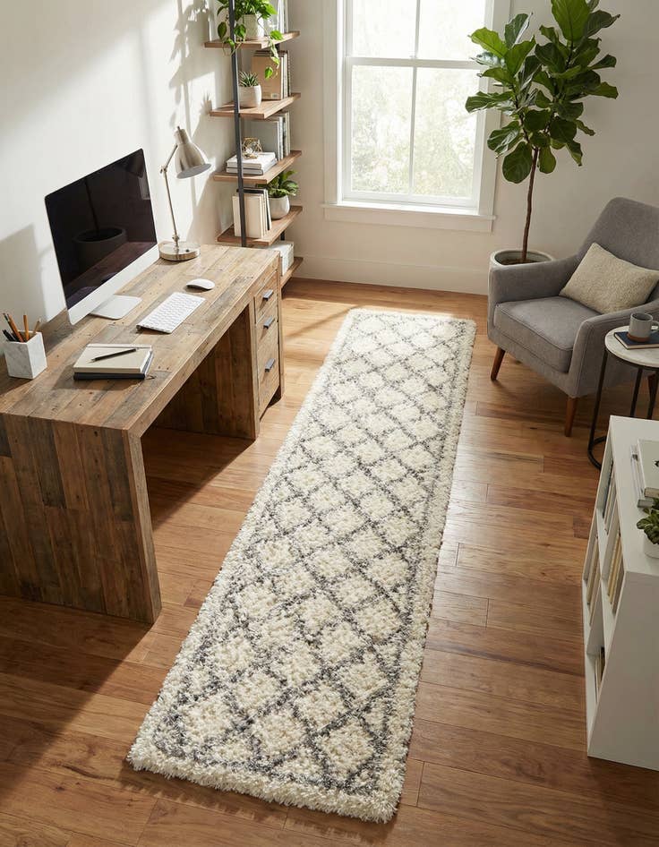 Detail image of 2' 7 x 12' Infinity Shag Runner Rug